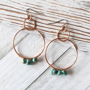 Artisan Jewelry Collection - Alice Beaded Hoop Earrings